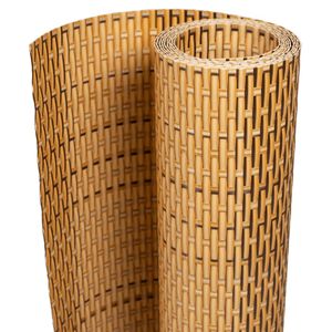vidaXL Balkonschermen 10 st 255x19 cm poly rattan lichtbruin