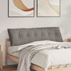 vidaXL Rugkussen Taupe 160 x 19 x 50 cm Stof