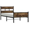 vidaXL Bedframe zonder matras hout gerookt eikenkleurig 100x190 cm