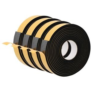 vidaXL Zelfklevende schuimtape 4 st Zwart 30mm x 5m CR Schuim
