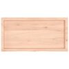 vidaXL Wandschap 100x50x(2-6) cm onbehandeld massief eikenhout