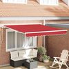 vidaXL Inklapbaar Zonnescherm Rood 350 x 250 cm Stof