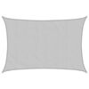 vidaXL Zonnezeil 2,5x2 m 100% polyester oxford lichtgrijs