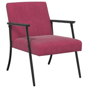 vidaXL Fauteuil Wijnrood Fluweel