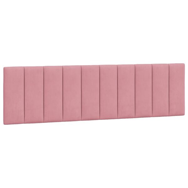 vidaXL Hoofdbordkussen "Hanko" 180 cm fluweel roze