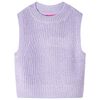 vidaXL Kinderspencer gebreid 128 lichtlila