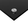 vidaXL Keuken Achterwand 2 pcs Zwart 120 x 40 cm gehard glas