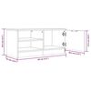 vidaXL Tv-meubels 2 st 80x35x36,5 cm bewerkt hout wit