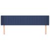 vidaXL Hoofdbord met randen 183x16x78/88 cm stof blauw