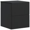 vidaXL Wandbeugel Bedkast Zwart 33 x 34,5 x 40 cm Bewerkt hout