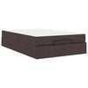 vidaXL Bedframe met matras 2 st Tan Stof
