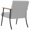 vidaXL Fauteuil Wolkengrijs 59 x 75 x 78 cm Stof