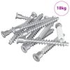 vidaXL Confirmatschroeven 2100 pcs Zilver Metaal