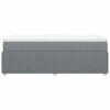 vidaXL Boxspring met matras stof lichtgrijs 100x200 cm