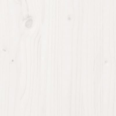 vidaXL Oppottafel met schap 108x35x75 cm massief grenenhout wit