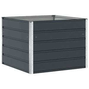 vidaXL Plantenbak Antraciet 100 x 100 x 75 cm Staal