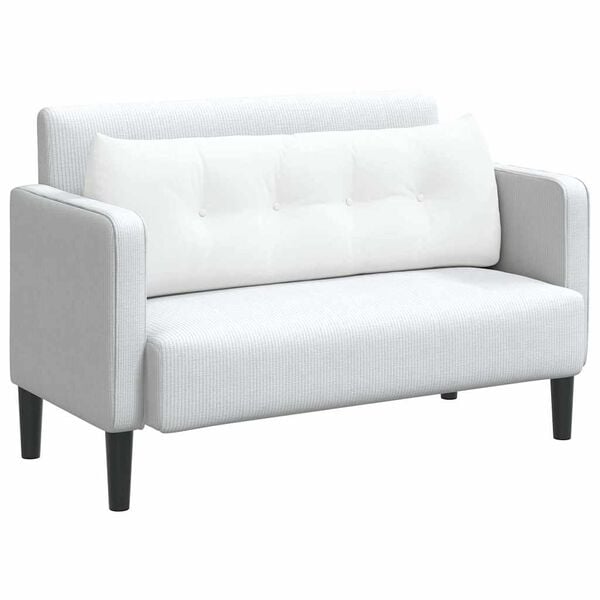 vidaXL Rugkussen Wit 140 x 24 x 50 cm Stof