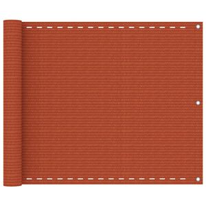 vidaXL Balkonscherm 75x300 cm HDPE oranje