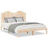 vidaXL Bedframe extra lang zonder matras massief hout 140x210 cm