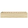 vidaXL Bedframe bewerkt hout sonoma eikenkleurig 100x200 cm
