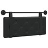 vidaXL Hangend hoofdbord Zwart Nep Leer