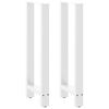 vidaXL Bartafelpoten 2 st 40x(100-101) cm staal wit