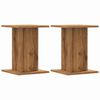 vidaXL Plantenstandaards 2 st 30x30x40 cm hout artisanaal eiken