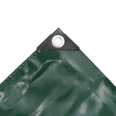vidaXL Dekzeil 650 g/m² 1,5x10 m groen