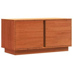 vidaXL TV-kast Wasbruin 80 x 35 x 40,5 cm Massief grenenhout