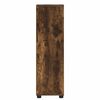 vidaXL Badkamer Kast Gerookt eiken 30,5 x 30 x 101 cm Bewerkt hout