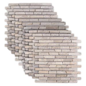 vidaXL Moza&iuml;ek Tegels Cr&egrave;mekleurig 30 x 30 cm Marmer