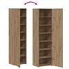 vidaXL Hoge kast 2 pcs Artisan Eiken 50 x 42,5 x 185 cm