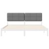 vidaXL Bedframe met Gevoerd Hoofdgedeelte Lichtgrijs 180 x 200 cm