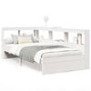 vidaXL Bed met boekenkast zonder matras grenenhout wit 90x200 cm