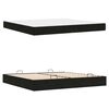 vidaXL Bedframe met matras met matras 2 pcs Zwart Fluweel