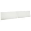 vidaXL Keerwand 2 st 100 x 12 x 50 cm Staal Wit