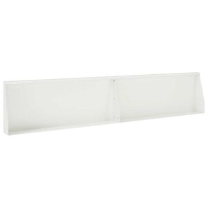 vidaXL Keerwand 2 st 100 x 12 x 50 cm Staal Wit
