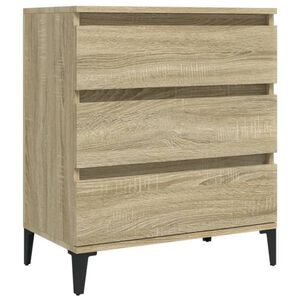 vidaXL Dressoir 60x35x70 cm bewerkt hout sonoma eikenkleurig
