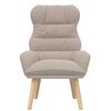 vidaXL Fauteuil Lichtgrijs 69 x 74 x 93 cm Sherpa Stof