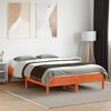 vidaXL Bed met matras massief grenenhout wasbruin 140x190 cm