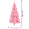 vidaXL Kerstboom met 300 LED met standaard Roze 240 cm PVC