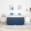 vidaXL Bedframe met matras Blauw 140 x 200 cm Stof