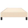 vidaXL Boxspring bed 80x200 cm stof crèmekleurig