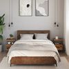 vidaXL Nachtkastjes 2 st 34x36x50 cm bewerkt hout oud houtkleurig