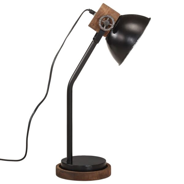 vidaXL Bureaulamp 25 W E27 18x18x60 cm zwart