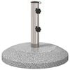 vidaXL Parasolvoet voor 40-50 mm paal 26.45 kg Grijs Graniet en RVS