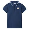 vidaXL Kinderpoloshirt 116 donkerblauw