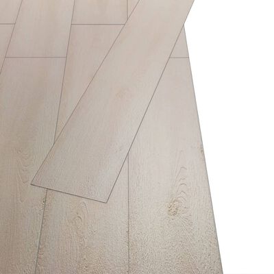 vidaXL Vloerplanken niet-zelfklevend 4,46 m² 3 mm PVC wit eikenkleurig