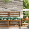 vidaXL Buiten bankkussen Bladpatroon 60 x 60 x 8 cm Polyester