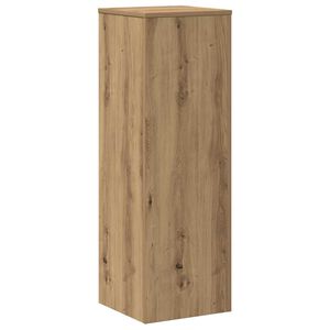 vidaXL Plantenstandaard 33x33x100 cm bewerkt hout artisanaal eiken